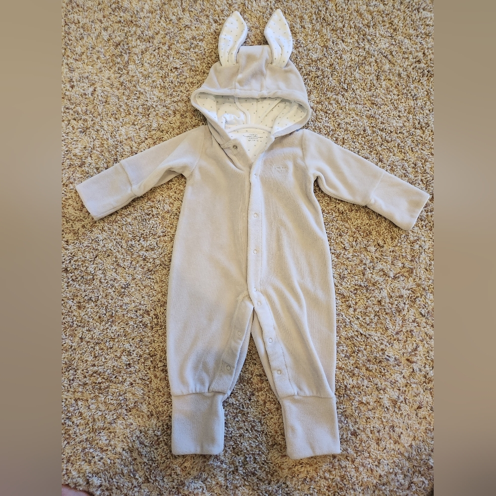Livly Plush Bunny Overall - Gray
